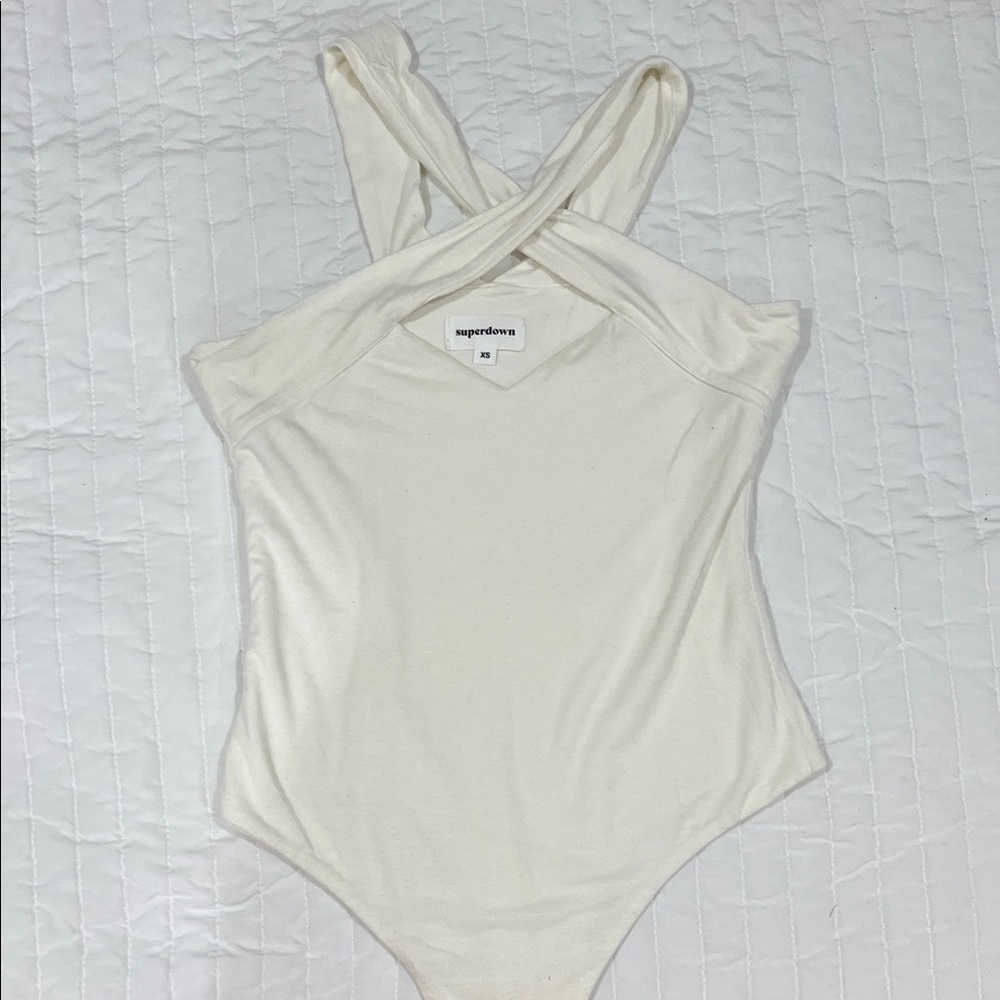 Superdown Cream body suit